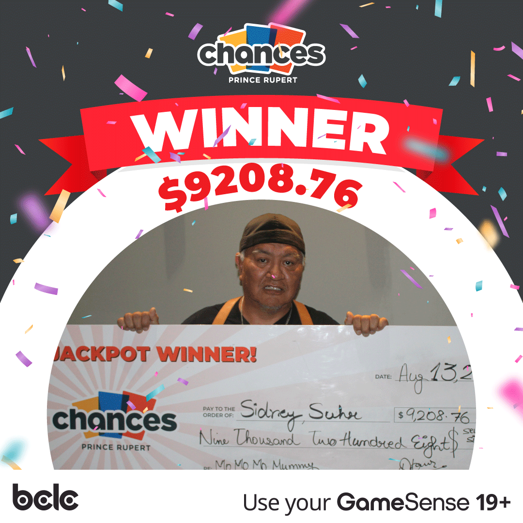 Winner of $9,208.76 at Chances Casino in August, 2026