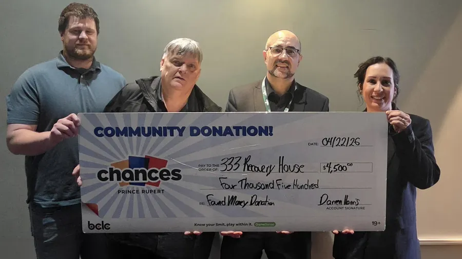 $4,500.00 donation to 333 Recovery Home Society