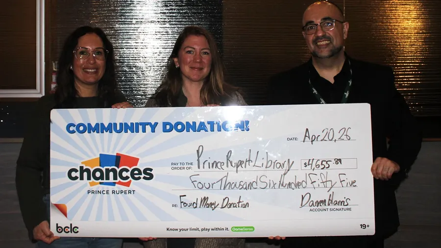 Community donation to Prince Rupert Library