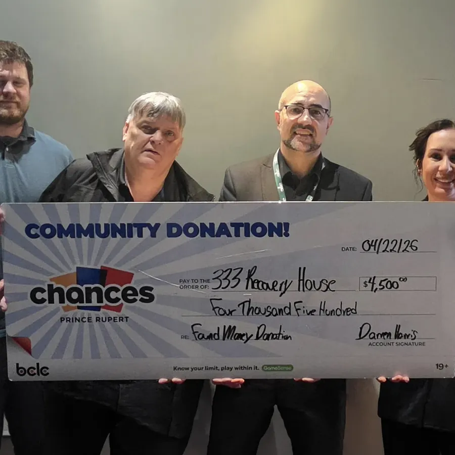 $4,500.00 donation to 333 Recovery Home Society