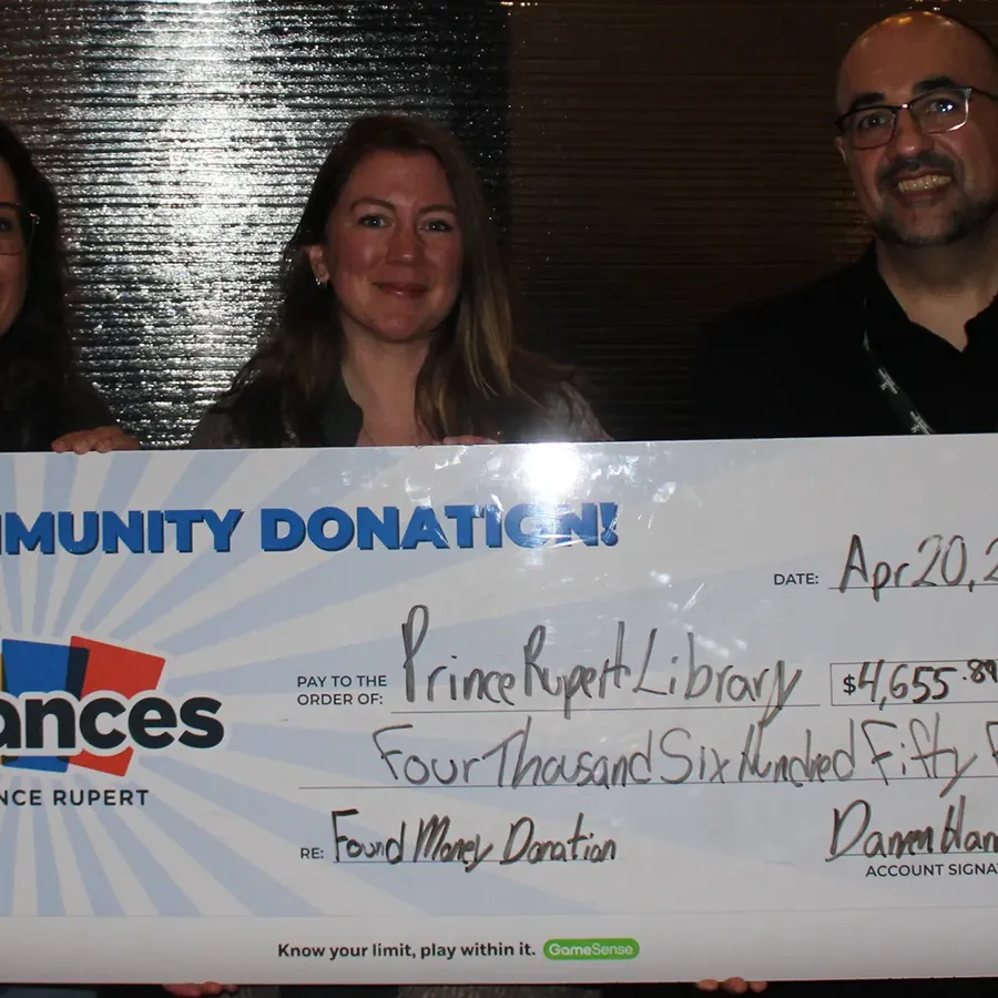 Community donation to Prince Rupert Library