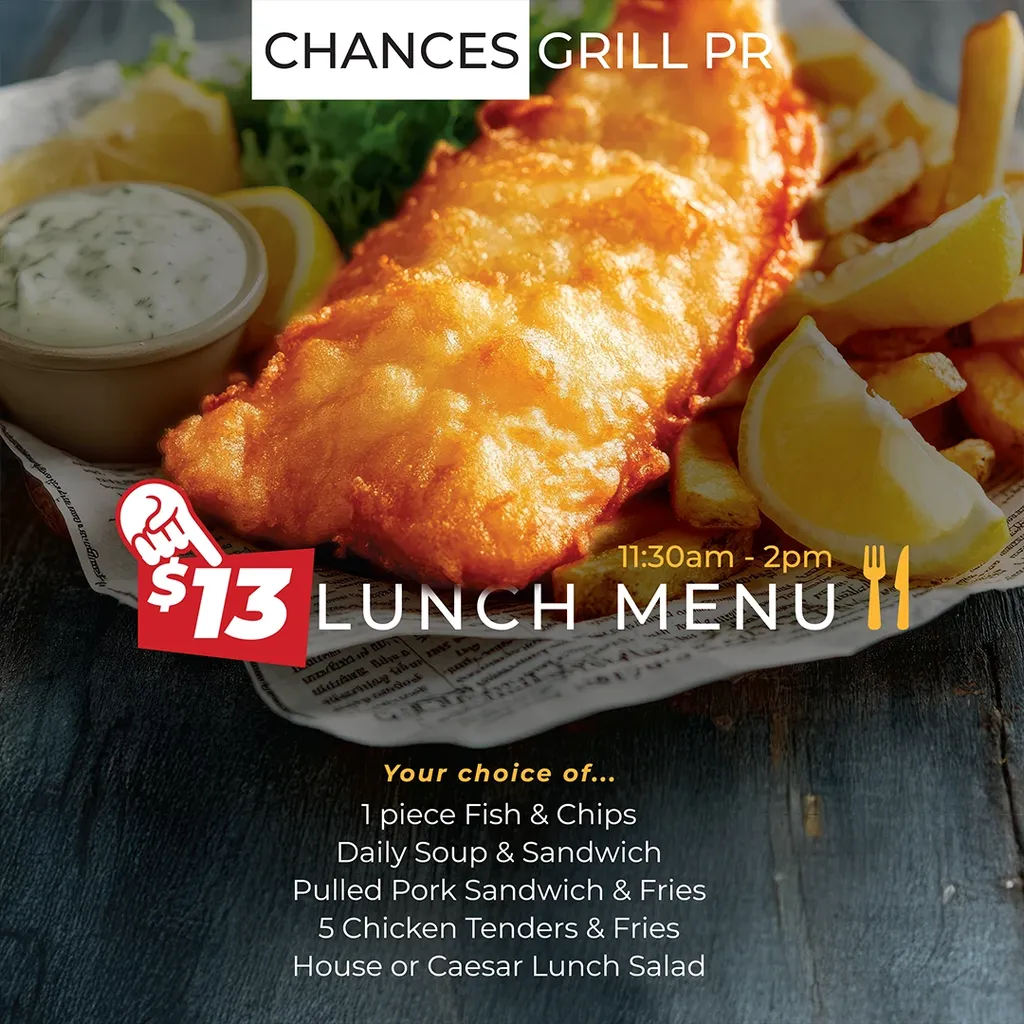 $13 Lunch Menu